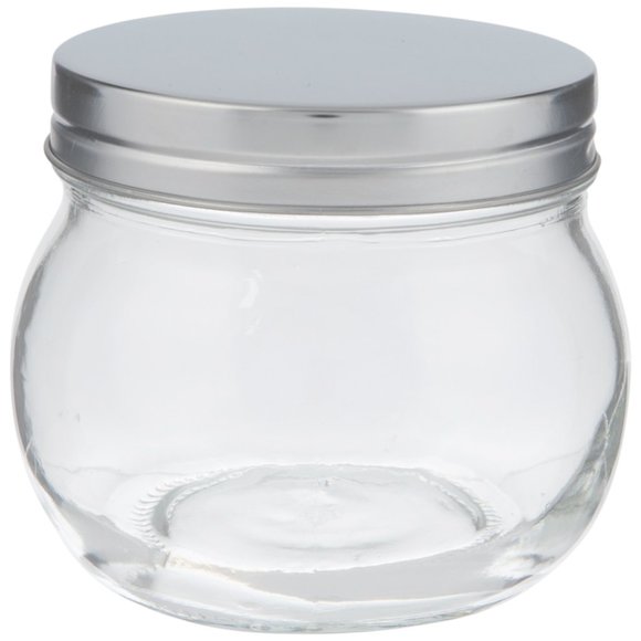 Other - FINAL PRICE ✂️ Set of 2 ~ 16 oz Round Glass Apothecary / Candle Jar